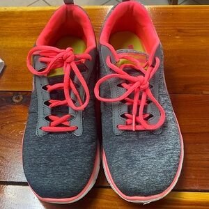 Skechers Gray and Pink Women's Sneakers